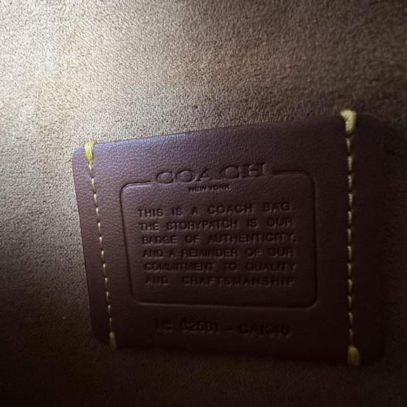 Coach Quinn Bag With Quilting Shoulder/Crossbody Denim/Silver/Indigo CAK40 NWT - Picture 10 of 10